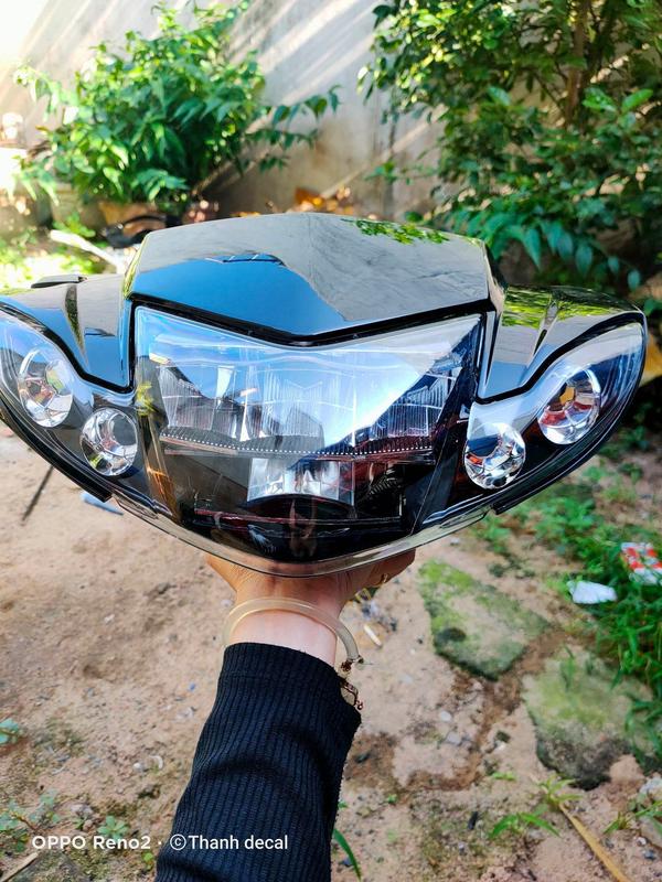 Đầu đèn sirus  2 tầng TẶNG CHÂN H4_BÓNG DEMI_PHỤ KIỆN XE MÁY