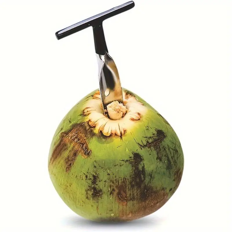 Stainless Steel Coconut Opener, 1 Count Portable Coconut Knife, Coconut Punching Tool, Kitchen Utensils & Gadgets 1