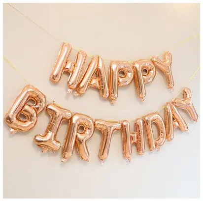 Bóng chữ Happy Birthday trang trí sinh sinh nhật Cao Su 7