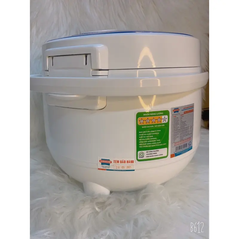 [ Free Ship 50k ] Nồi cơm điện 1.8L SUNHOUSE SHD8606. Hiện Đại, tặng kèm giá hấp, bảo hành 12 tháng toàn quốc. Nấu Cơm Cooker 5