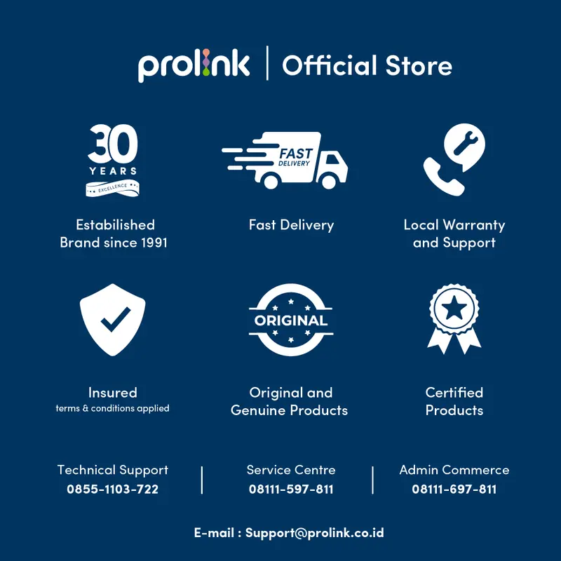 Prolink Mouse Wireless FREE Battery l 3 buttons l USB Optical 1600DPI 4