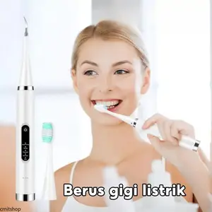 Sikat Gigi Ultrasonik Elektrik Portabel Penghilang Plak dan Karang Gigi Elektronik, Pembersih Gigi Klinis,USB Rechargeable, Ringan & Praktis untuk Perjalanan & Rumah