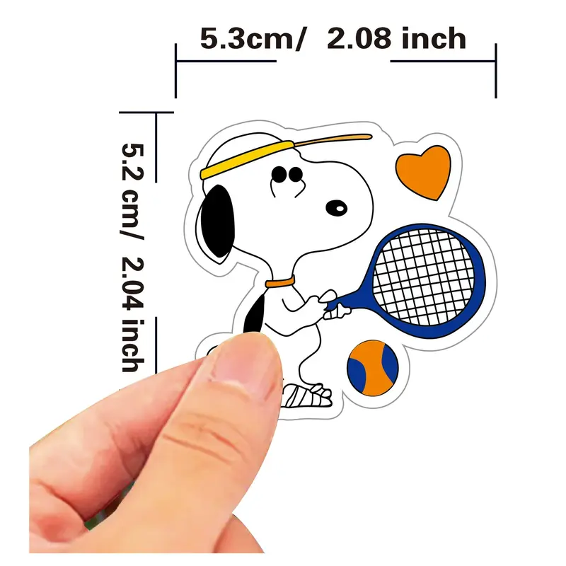 50 Pcs Sticker Snoopy Vinyl Waterproof untuk Tempelan Laptop Tumbler HP Koper DIY [17] 3