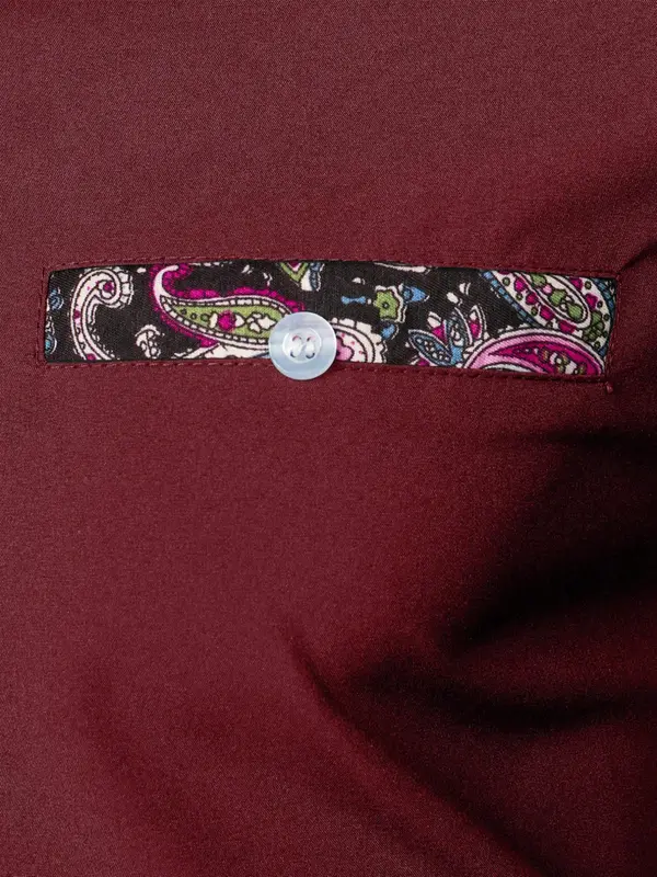 Men's Slim Paisley Print Button Front Shirt, Comfy Long Sleeve Tops for All Seasons, Casual Fashion Comfy Top for Men 3