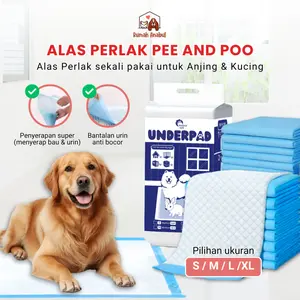 Rumah Anabul Pad Pipis Satuan Kucing Anjing Sekali Pakai - Underpad Daya Serap Tinggi Alas Perlak Pee And Poo