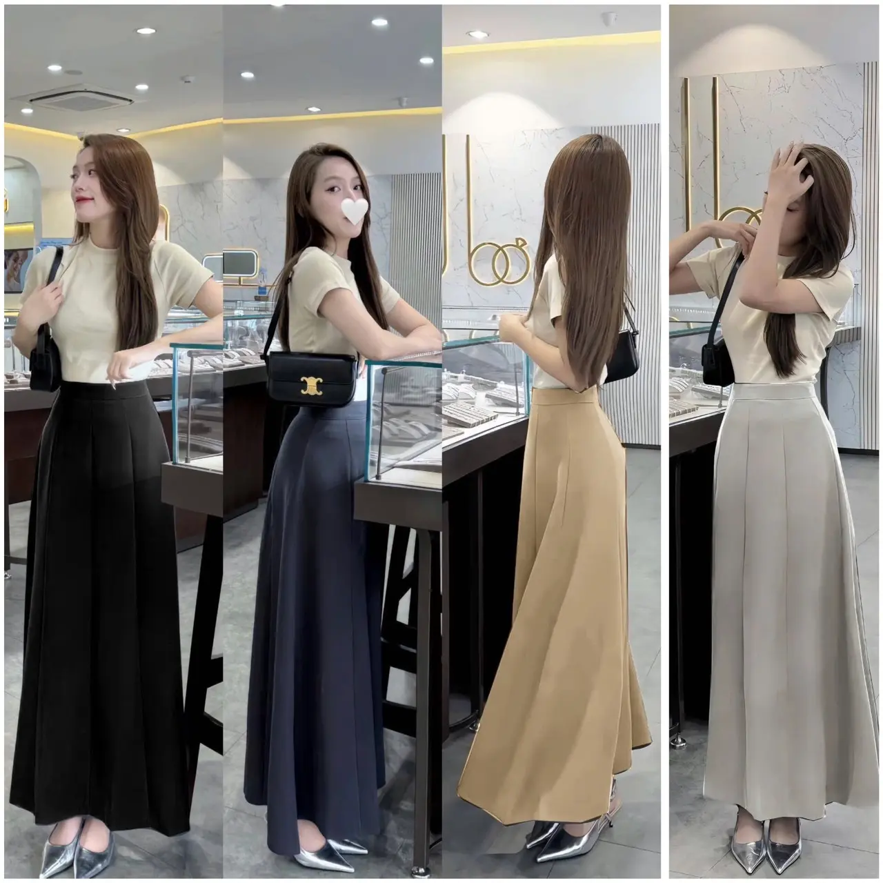 Set Chân Váy Nữ Hàng Mới Kiểu Dáng Hiện Đại A75 Cin Clothing
