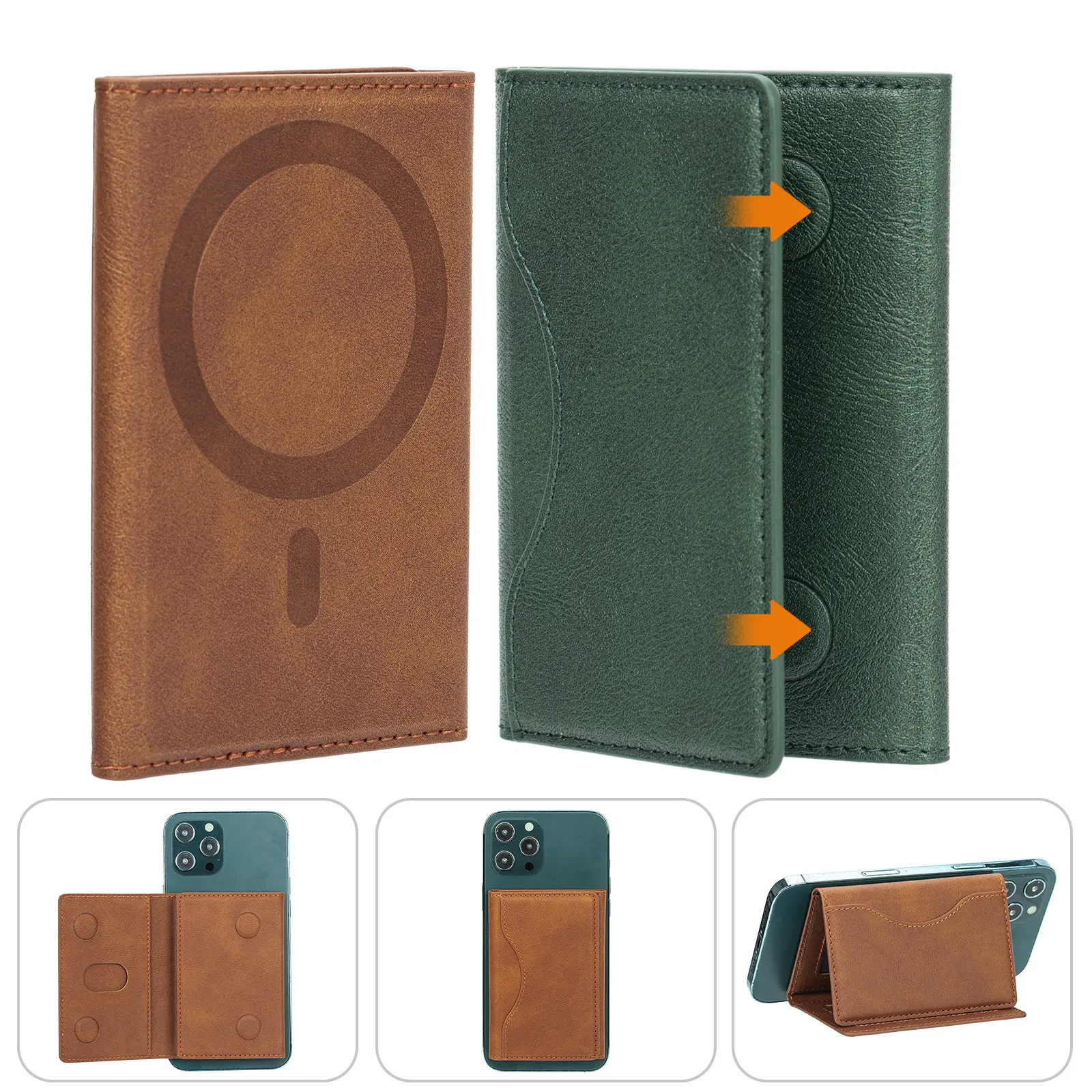 Suitable for Magsafe Magnetic Wallet Card Holder Magnetic Wallet Phone Wallet Back Suction