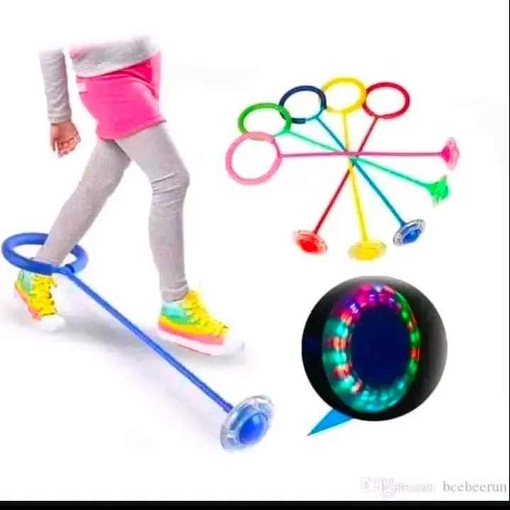 Mainan hulahup kaki nyala hulahup lampu