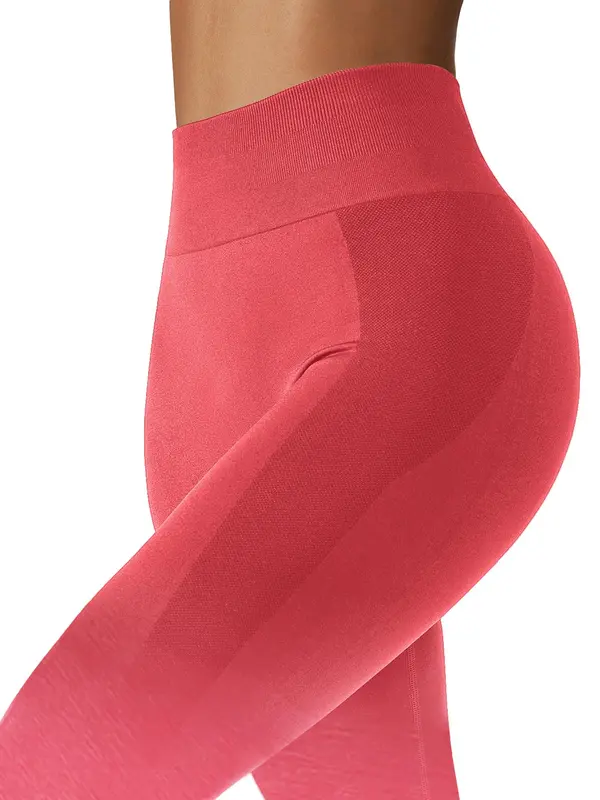 Women's Ombre Print High Waist Sports Leggings, Breathable Comfortable Seamless Skinny Pants, High Stretch Yoga Leggings, Ladies Sportswear for Indoor Outdoor Wear 3