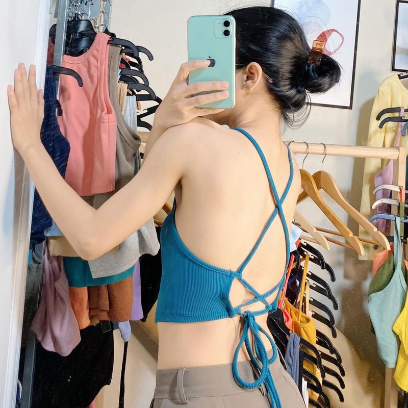 Áo yếm nhọn buộc dây hở lưng 0