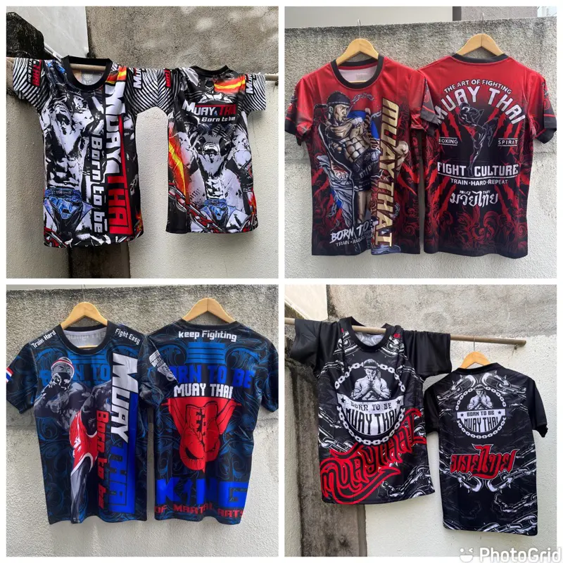 Áo Thi Đấu MUAY THAI, In Đầy Đủ, S / XL, [Xả Hàng]