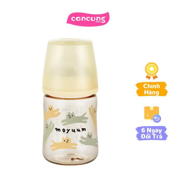 Bình sữa Moyuum thế hệ 3 PPSU 170ml (mèo vàng)