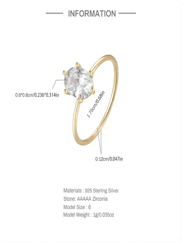 925 Sterling Silver Fashion Luxury Artificial Zircon Decorated Ring, Fashion Jewelry for Party, Daily Decor, Trendy All-match & Exquisite Jewelry for Birthday Gift 1