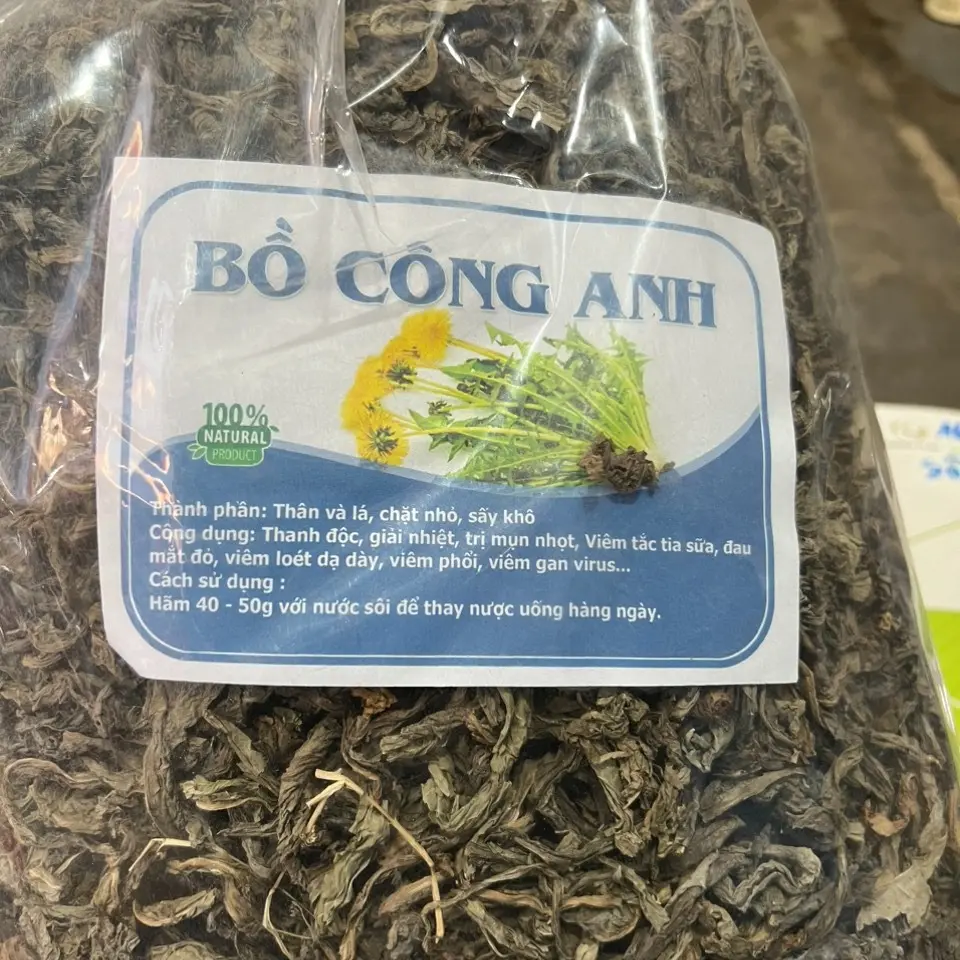 Lá Bồ Công Anh Khô (Túi 1kg) Thảo dược giúp thanh độc giải nhiệt Tea Nước Trà Trà