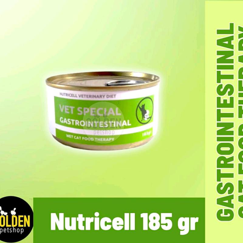 Nutricell Vet spesial Gastro intestinal 185gr | Makanan kucing untuk masalah pencernaan 185gr 0