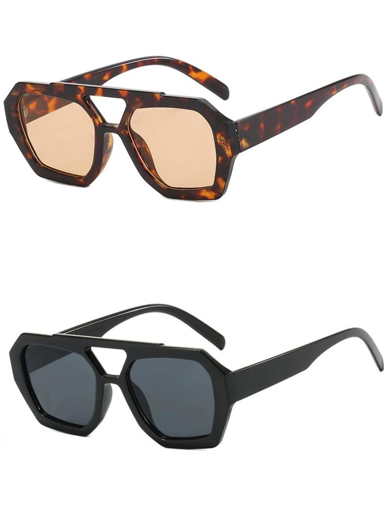 Product Introduction of Unisex Vintage Tortoiseshell/Black Frame Sunglasses, Trendy Casual Sunglasses for Everyday Use, Fashion Accessories for Outdoor Activities 0