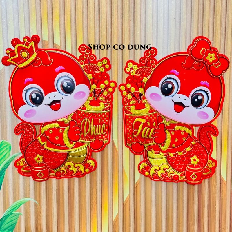 Product Introduction of Bộ đôi hình dán 2 ông thần tài, bé na 2025 3