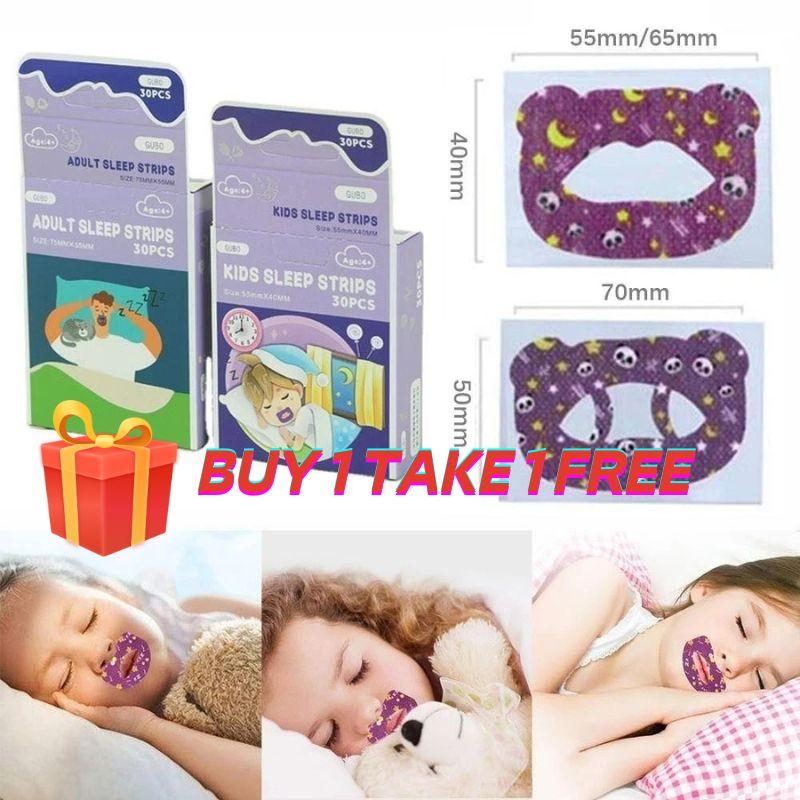 Dải Kín Miệng Trẻ Em, 30 Cái / Hộp, Miếng Dán Ngủ, Miếng Dán Chống Ngáy Miệng Trẻ Em, Miếng Dán Môi Ngáy, SAS 2