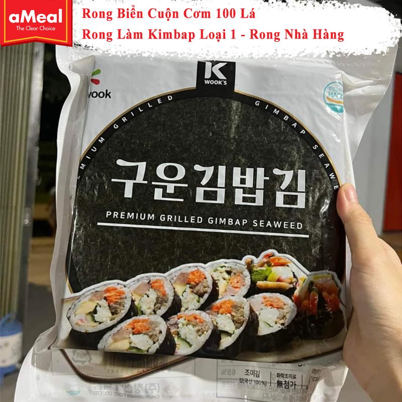 Rong Biển Cuộn Cơm, Rong Biển Làm Kimbap 100 lá - Gói 240g - Hàng Cao Cấp (bao bì mới)