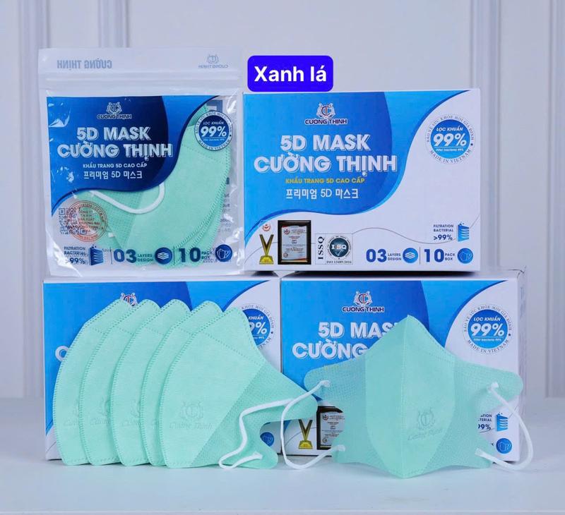 [Thùng 500 cái] Khẩu trang 5D Cường Thịnh chính hãng kháng khuẩn dày dặn mềm mại - Phụ Kiện, Accessories 6