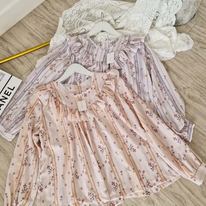 Sora Top | atasan floral | floral blouse | atasan korea Bunga 3