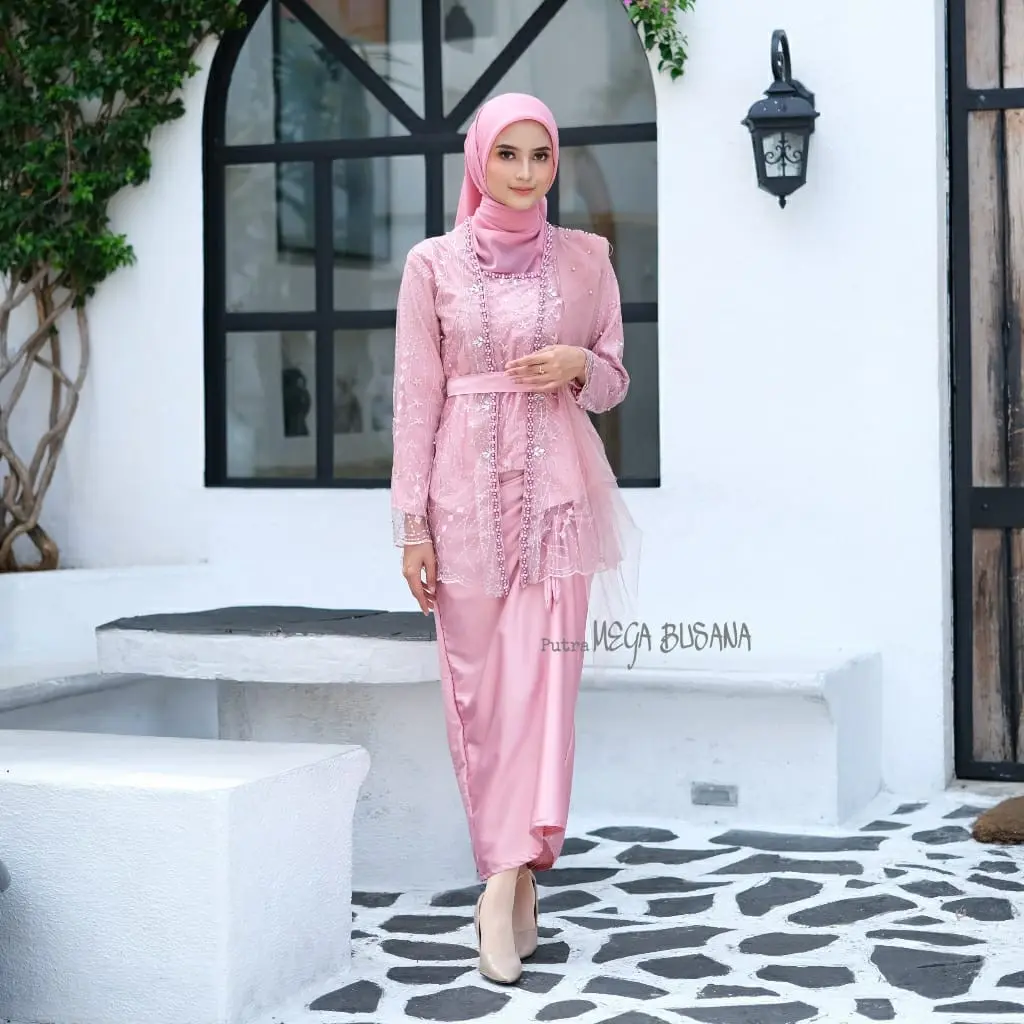 [ NEW ] KEBAYA SUHITA SET KEBAYA ROK & SELENDANG Atasan Bordir Dress Wanita Pesta Setelan Kondangan Tangan Wisuda