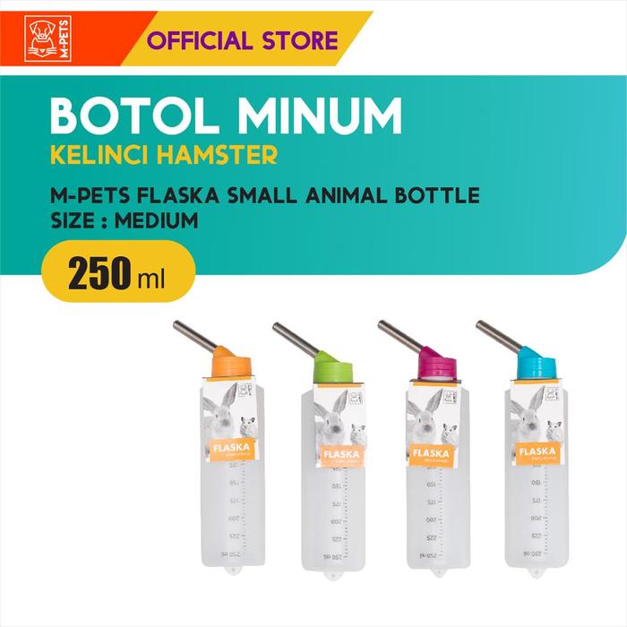 Gambar M-Pets Flaska Small Animal Bottle 250 ml / Botol Minum Hamster - tempat minum hewan dari M-Pets Volk Pets Indonesia Kota Tangerang Tokopedia