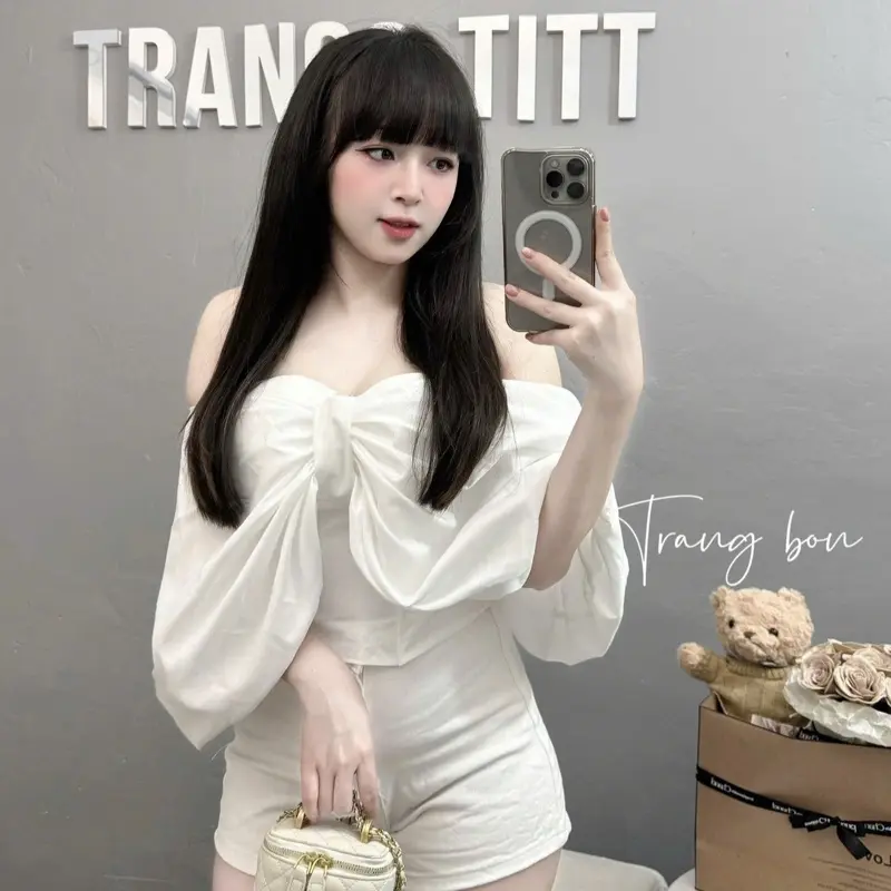 Áo cup nơ siêu xinh dáng chuẩn 3