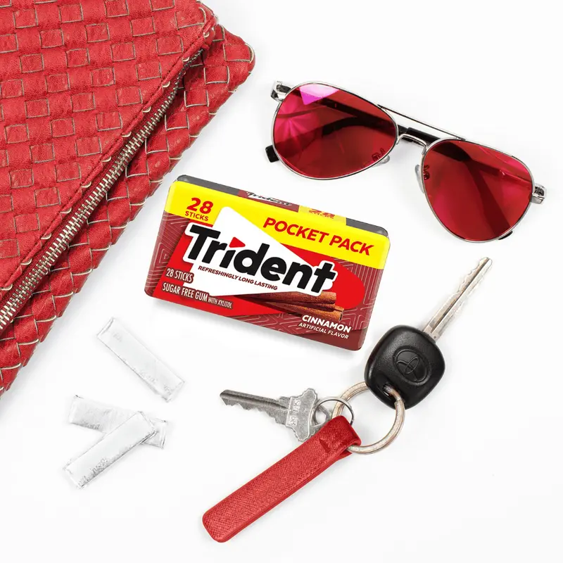 Kẹo Gum Trident Không Đường Sugarfree Thơm Mát Đủ Hương Vị - Thái Lan 5