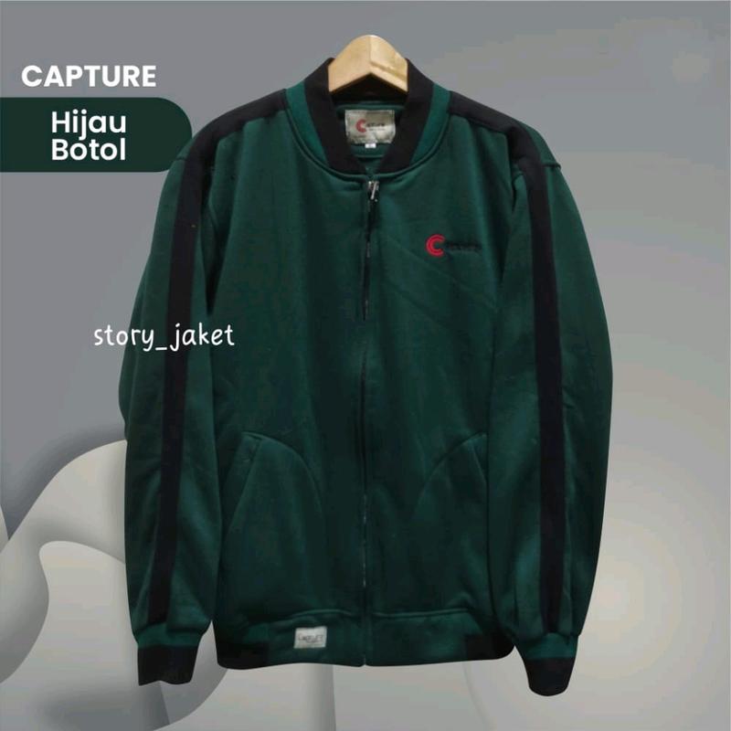 Jaket Bomber Kerah Resleting Versity Premium / Sweater Zipper Krah Distro Pria Wanita Baseball Fleece Lembut Panjang 1