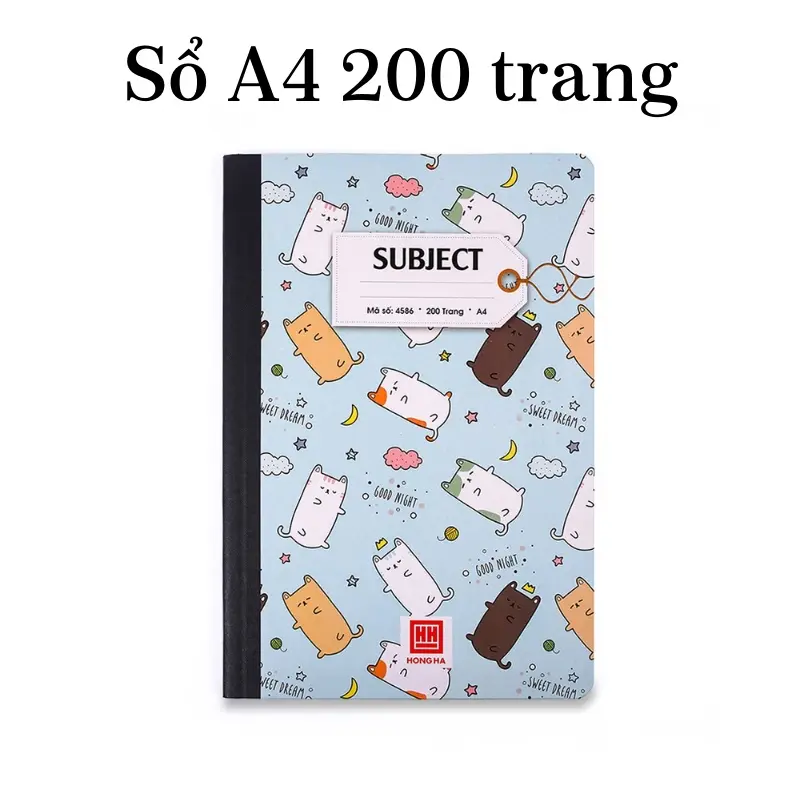 Vở kẻ ngang hồng hà 200 trang - B5 / A4 cao cấp - vở ô ly hồng hà học sinh / sinh viên
