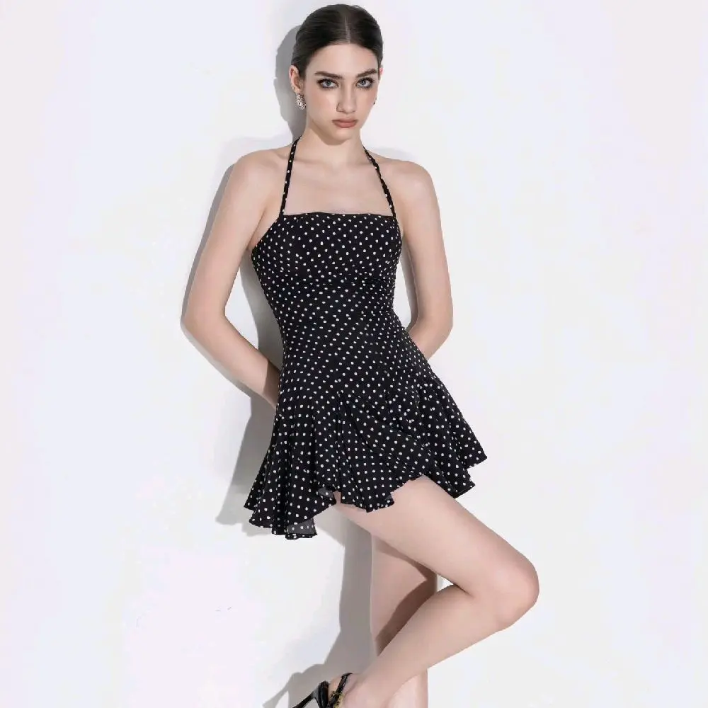 YẾN BẮP CLOTHING - Váy yếm cúp ngực chấm bi
