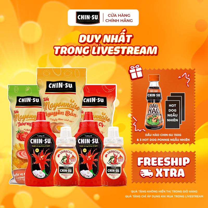 Combo 1 Bộ Mayo 3 vị + 2 Sriracha 115g + 2 Tương ớt 500g