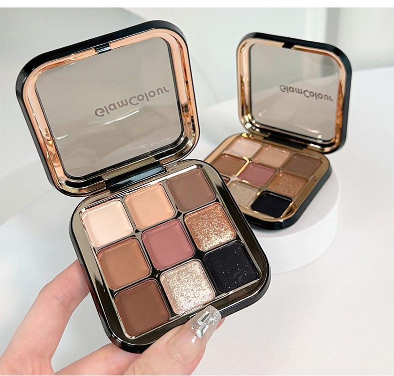 Product Introduction of Glamcolour GlamColour Magic Color 9-Shade Eyeshadow Palette - Matte & Shimmer Nude Browns, Waterproof, Long-Lasting, Multi-Purpose 25