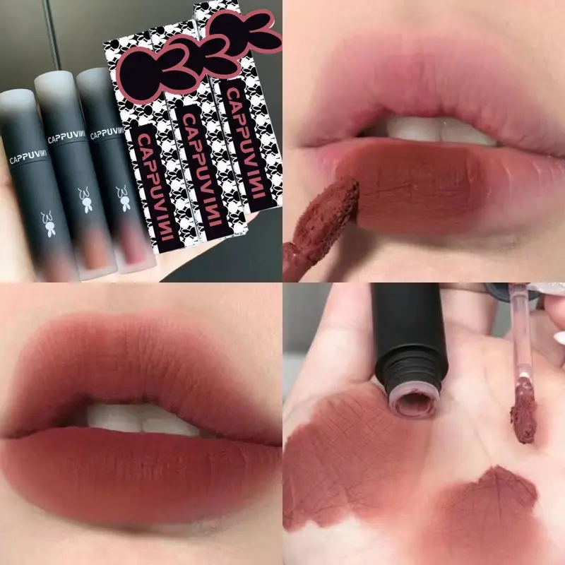 Son Môi Macaroon, Son Môi, Hoàn Thiện Lì Son Môi Màu Trắng Nhung, Son Môi, Son Môi Women Trang Điểm Nữ Cosmetic Mỹ Phẩm