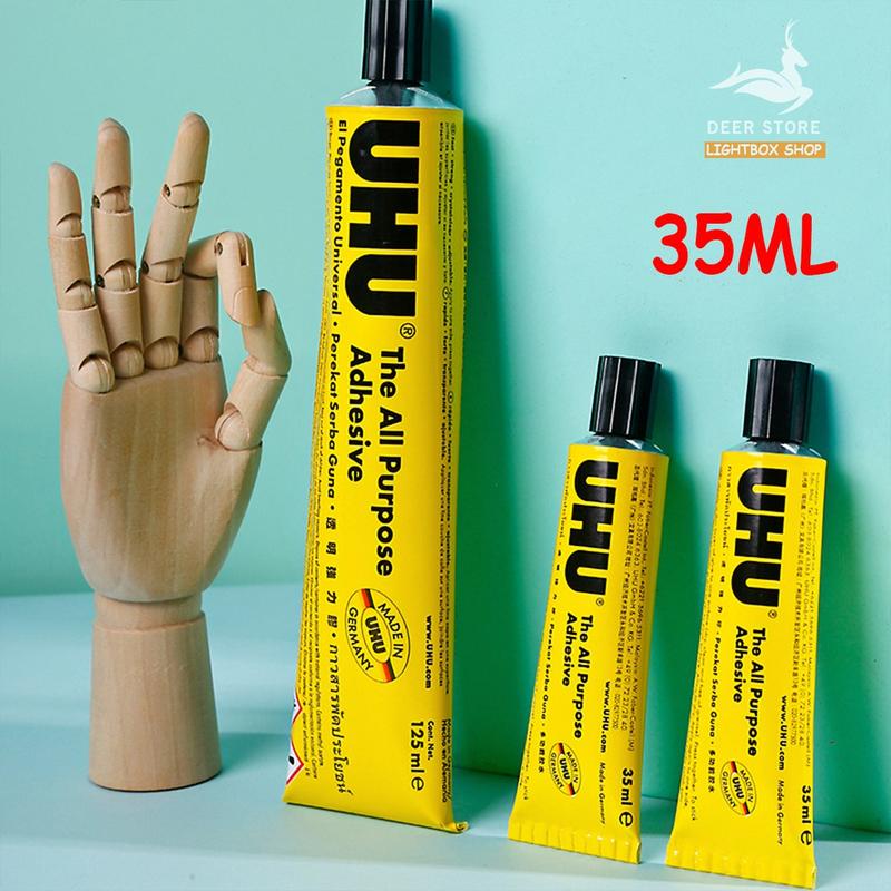 35ml Keo Dán Đa Năng UHU - Dán Vải Gỗ Da Nhựa Đồ Handmade trong suốt nhanh khô mềm dẻo