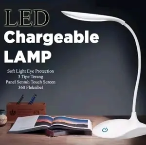 Lampu Meja Belajar Desk Lamp USB 14 LED