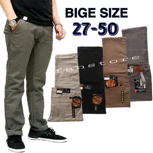 Celana Chino Panjang Pria Big Size Jumbo 27-50 Bahan Melar Adem Nyaman