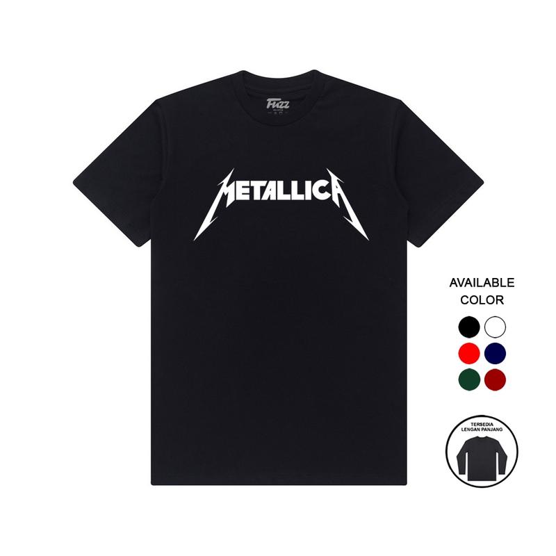 KAOS BAND METALLICA | KAOS METALICA | BAJU DISTRO MUSIK METAL PRIA DAN WANITA Combed Custom 0