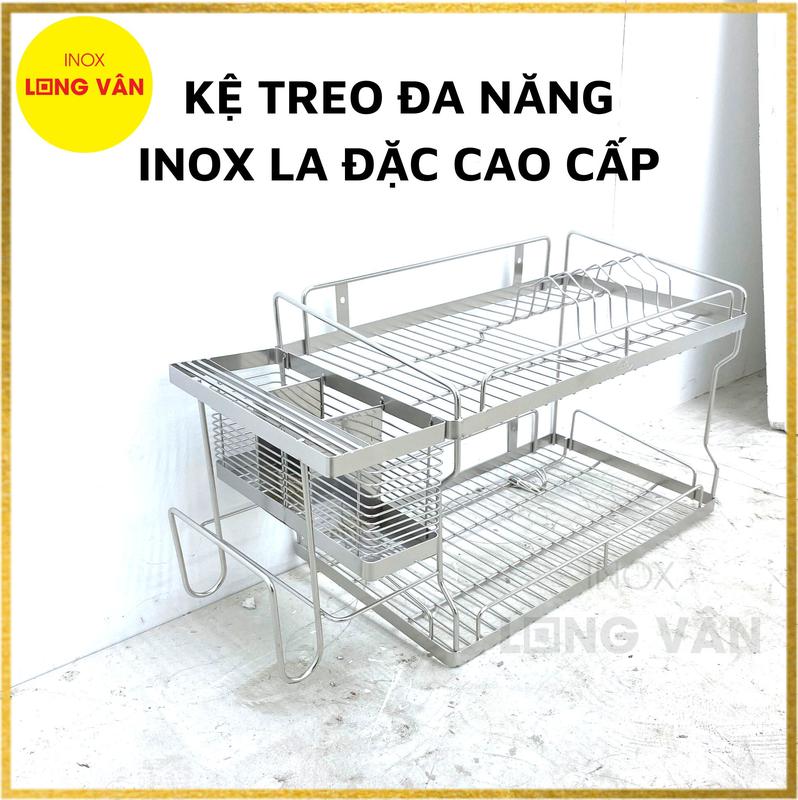 Kệ treo đa năng Inox đặc phòng bếp, kệ chén đĩa 5 trong 1, kệ úp chén đĩa, thớt, đũa, muỗng, dao, giá đựng đĩa đủ kích thước