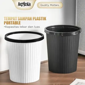 Angola Shop Tong Tempat Sampah Bulat E99 Trash Bin / Tong Sampah Plastik Minimalis Ruang Tamu/Dapur/Toilet