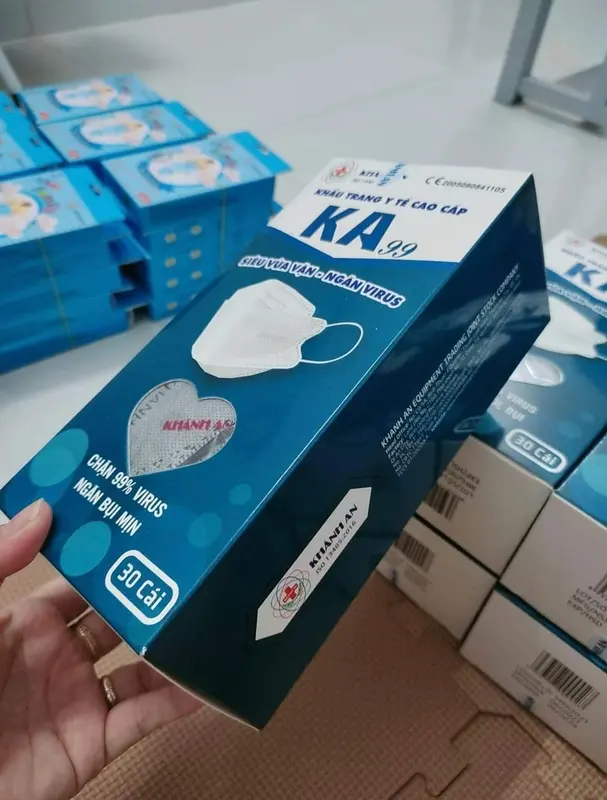 Khánh An Khẩu trang y tế 4 lớp kháng khuẩn cao cấp 4D Khánh An Ka99 Ka99+ (hộp 30 cái) 3