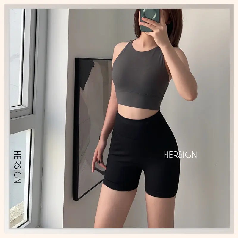 Set đồ tập gym nữ ngắn Đồ tập yoga áo bra quần short HERSIGN-SMIXB21N12 5