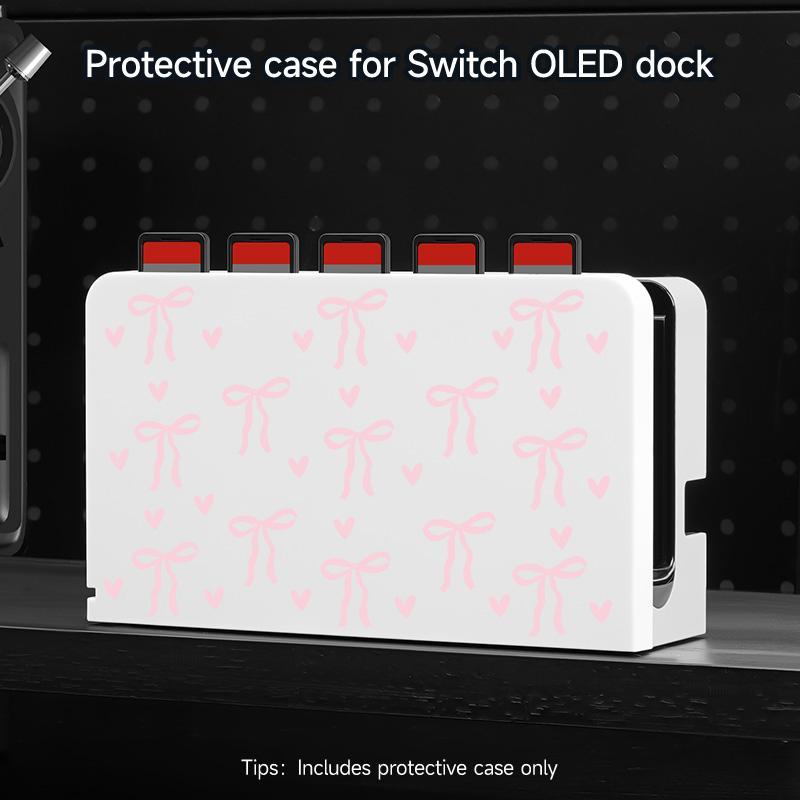 Slim Case Compatible with Switch NS/OLED, Gaming Accessory, ABS Material, Nice Pattern, Protective Case, Hard Shell Accessory Set 7