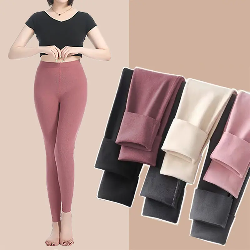 Quần Giữ Ấm Cho Nữ, Quần Legging Bó Sát Vừa Vặn, Làm Bằng Nhung Đức, Thích Hợp Cho Trang Phục Mùa Thu Và Mùa Đông, Giúp Sưởi Ấm, Định Hình Cơ Thể Không Đường May