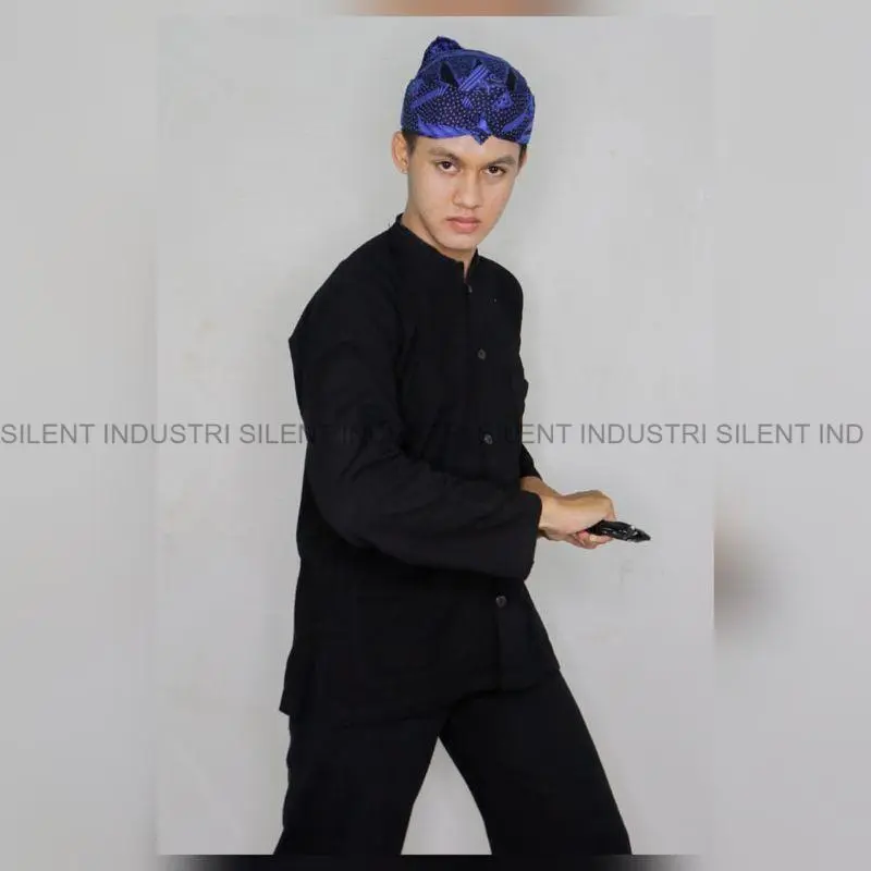 SILENT Setelan Baju Pangsi Dewasa Satu Set Baju + Celana Pangsi Sunda Dewasa / Baju Adat Sunda / Baju Adat Baduy / Baju Tradisional / Baju silat Terbaru Termurah Terlaris 4
