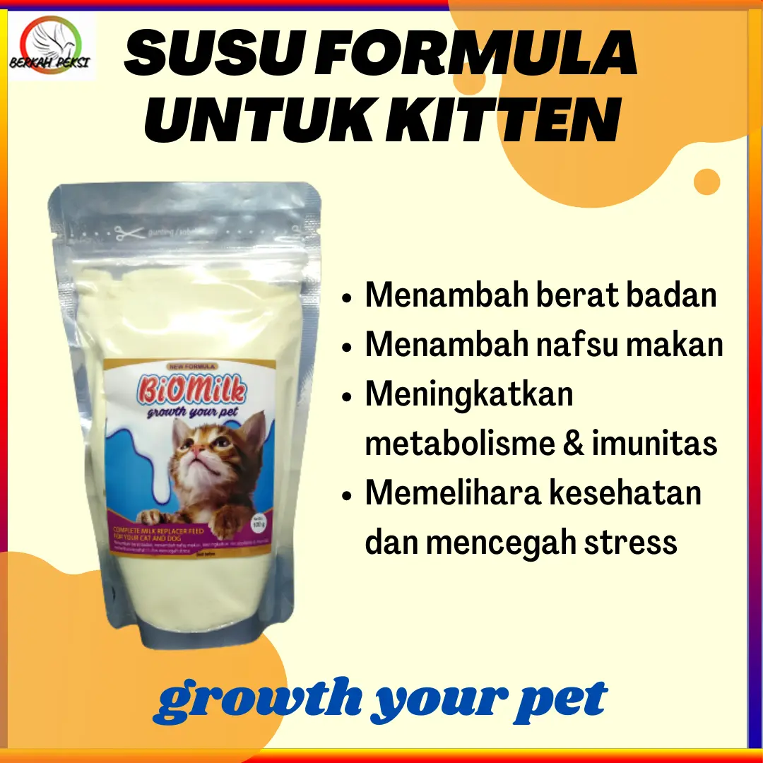 SUSU KUCING ANJING MEMPERCEPAT PERTUMBUHAN GIZI TINGGI HEWAN MENJADI SEHAT DAN GEMUK
