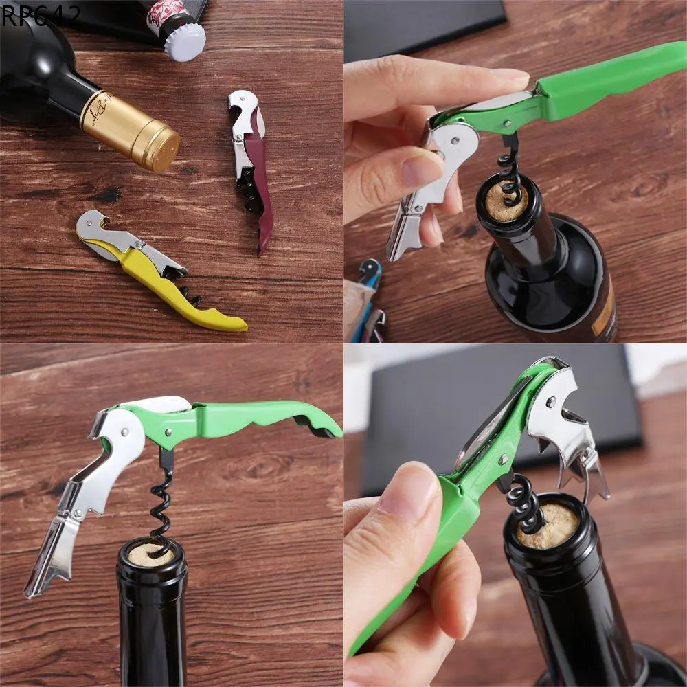 Dụng cụ mở rượu vang, Dụng cụ Bar đa chức năng, Cầm Tay, Chất liệu Corkscrew, Bền, Thích hợp cho chai rượu vang và lon, Lý Tưởng cho Bartender