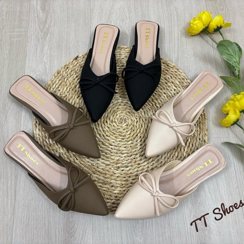 Giày sục xẹp da sáp nơ thắt mũi nhọn TT Shoes tinothắt 6