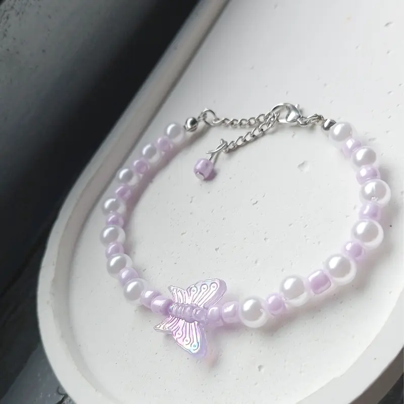 GELANG MANIK MANIK singgle butterfly GELANG ESTETIK BRACELET 2